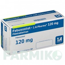 ФЕБУКСОСТАТ (FEBUXOSTAT) 120 мг таблетки 28 шт - Фебуксостат 1 A PHARMA