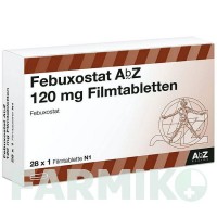 ФЕБУКСОСТАТ (FEBUXOSTAT) 120 мг таблетки 28 шт - Фебуксостат ABZ PHARMA
