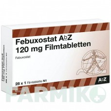 ФЕБУКСОСТАТ (FEBUXOSTAT) 120 мг таблетки 28 шт - Фебуксостат ABZ PHARMA