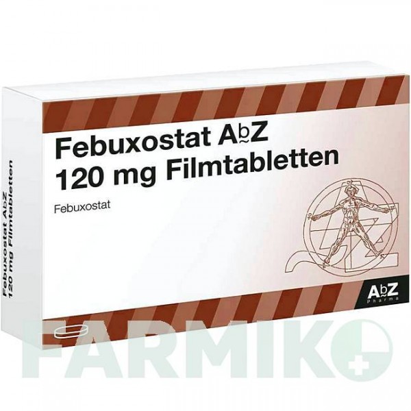 ФЕБУКСОСТАТ (FEBUXOSTAT) 120 мг таблетки 84 шт - Фебуксостат ABZ PHARMA