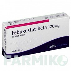 ФЕБУКСОСТАТ (FEBUXOSTAT) 120 мг таблетки 28 шт - Фебуксостат BETAPHARM