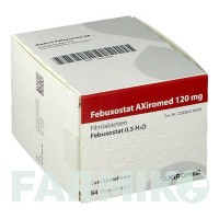 ФЕБУКСОСТАТ (FEBUXOSTAT) 120 мг таблетки 28 шт - Фебуксостат MEDICAL VALLEY INVEST