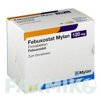 ФЕБУКСОСТАТ (FEBUXOSTAT) 120 мг таблетки 84 шт - Фебуксостат VIATRIS