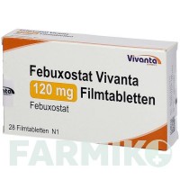 ФЕБУКСОСТАТ (FEBUXOSTAT) 120 мг таблетки 28 шт - Фебуксостат VIVANTA GENERICS