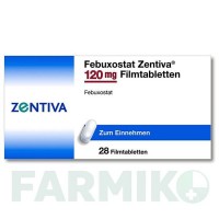 ФЕБУКСОСТАТ (FEBUXOSTAT) 120 мг таблетки 28 шт - Фебуксостат ZENTIVA