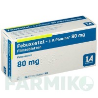 ФЕБУКСОСТАТ (FEBUXOSTAT) 80 мг таблетки 84 шт - Фебуксостат 1 A PHARMA