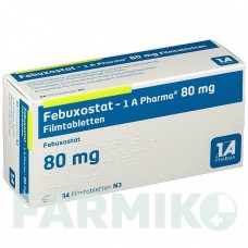 ФЕБУКСОСТАТ (FEBUXOSTAT) 80 мг таблетки 84 шт - Фебуксостат 1 A PHARMA