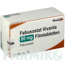 ФЕБУКСОСТАТ (FEBUXOSTAT) 80 мг таблетки 84 шт - Фебуксостат VIVANTA GENERICS