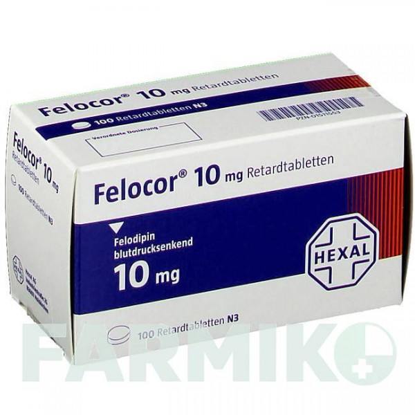 ФЕЛОКОР (FELOCOR) 10 мг таблетки 100 шт - Фелодипін HEXAL