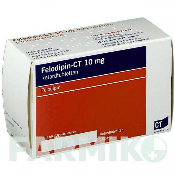 ФЕЛОДИПИН (FELODIPIN) 10 мг таблетки 100 шт - Фелодипин ABZ PHARMA