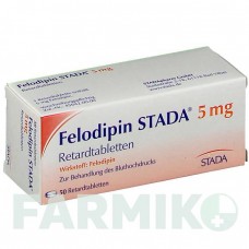 ФЕЛОДИПІН (FELODIPIN) 5 мг таблетки 50 шт - Фелодипін STADAPHARM