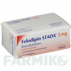 ФЕЛОДИПІН (FELODIPIN) 5 мг таблетки 100 шт - Фелодипін STADAPHARM