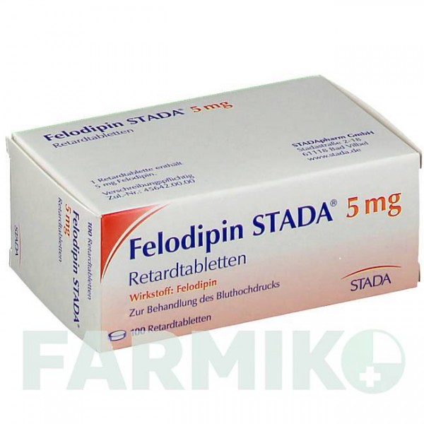 ФЕЛОДИПІН (FELODIPIN) 5 мг таблетки 100 шт - Фелодипін STADAPHARM