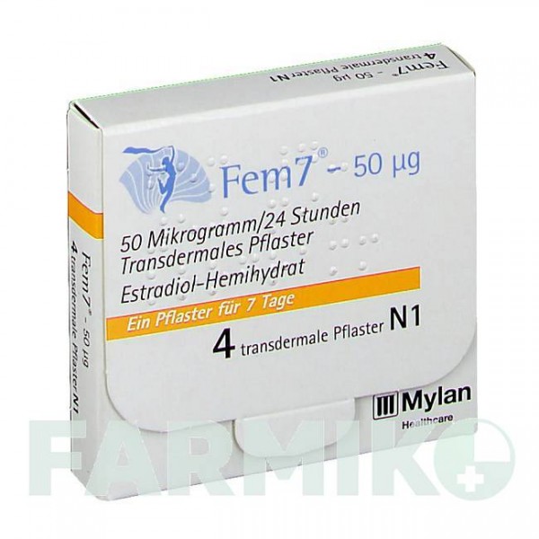ФЕМ7 (FEM7) 50 мкг пластир 4 шт - Естрадіол THERAMEX