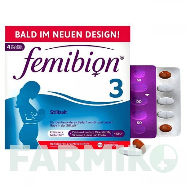 ФЕМИБИОН (FEMIBION) 3 пакет 2x28 шт - Активные вещества WICK PHARMA