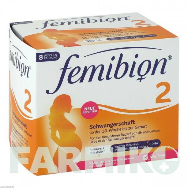 ФЕМИБИОН (FEMIBION) пакет 2x56 шт - Активные вещества WICK PHARMA