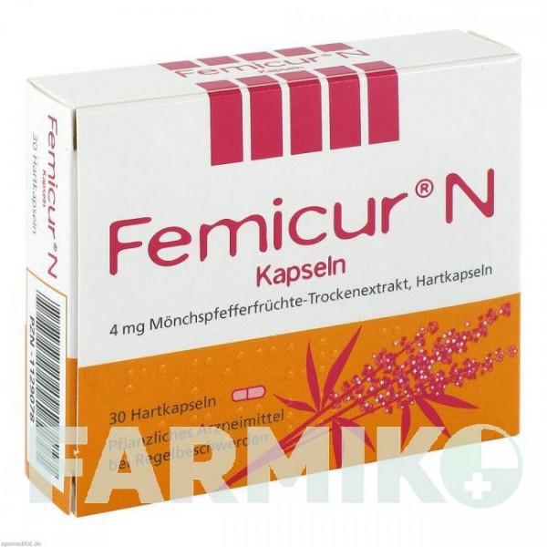 ФЕМІКУР (FEMICUR) капсули 30 шт - Плоди цнотливого дерева MEDICE PUTTER