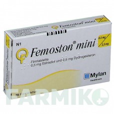 ФЕМОСТОН (FEMOSTON) 0,5 мг/2,5 мг таблетки 28 шт - Дидрогестерон, Эстроген VIATRIS