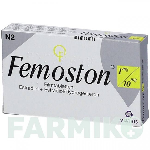 ФЕМОСТОН (FEMOSTON) 1/10 мг таблетки 84 шт - Дидрогестерон, Эстроген VIATRIS