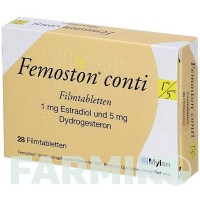 ФЕМОСТОН (FEMOSTON) 1 мг/5 мг таблетки 28 шт - Дидрогестерон, Эстроген DOCPHARM