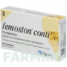 ФЕМОСТОН (FEMOSTON) 1 мг/5 мг таблетки 84 шт - Дидрогестерон, Эстроген KOHLPHARMA