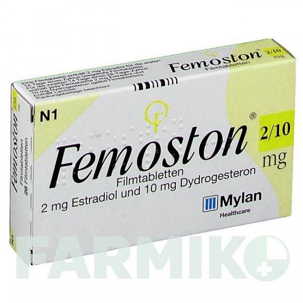 ФЕМОСТОН (FEMOSTON) 2/10 мг таблетки 28 шт - Дидрогестерон, Естроген VIATRIS