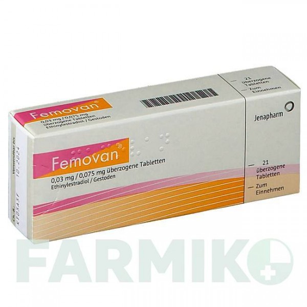 ФЕМОВАН (FEMOVAN) таблетки 21 шт - Гестоден, Етинілестрадіол JENAPHARM
