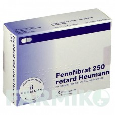 ФЕНОФІБРАТ (FENOFIBRAT) 250 капсули 30 шт - Фенофібрат HEUMANN PHARMA