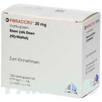ФЕРАККРУ (FERACCRU) 30 мг капсулы 100 шт - Железо (III) мальтол NORGINE