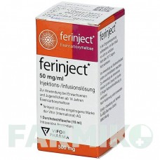 ФЕРИНЖЕКТ (FERINJECT) 50 мг мл розчин 10 мл - Залізо (III) полімальтозний гідроксид KOHLPHARMA