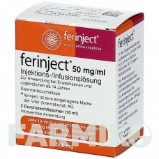 ФЕРИНЖЕКТ (FERINJECT) 50 мг мл розчин 2x10 мл - Залізо (III) полімальтозний гідроксид KOHLPHARMA