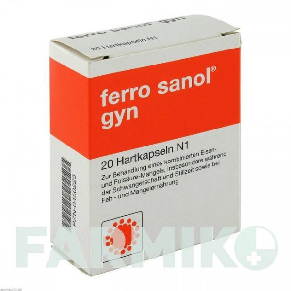 ФЕРРО САНОЛ (FERRO SANOL) капсулы 20 шт - Железа (II) глицин сульфат UCB PHARMA