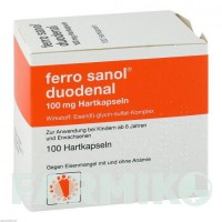 ФЕРРО САНОЛ (FERRO SANOL) капсулы 100 шт - Железо (II) глицин сульфат UCB PHARMA