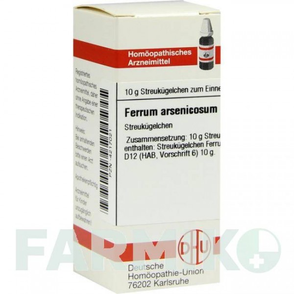 ФЕРРУМ АРСЕНИКОСУМ (FERRUM ARSENICOSUM) D 12 глобули 10 г - Гомеопатия DHU