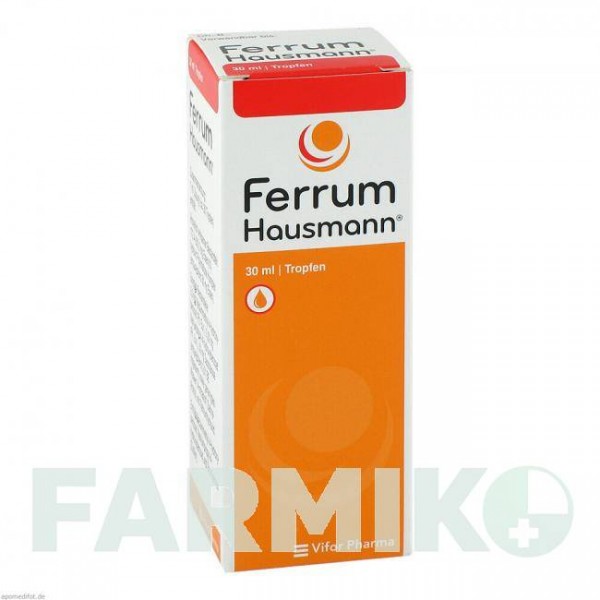ФЕРРУМ ХАУСМАНН (FERRUM HAUSMANN) капли 30 мл - Железо (II) фумарат VIFOR