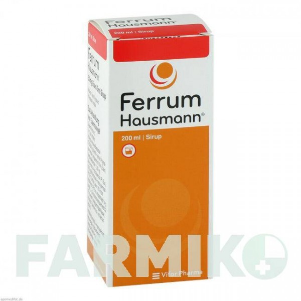 ФЕРРУМ ХАУСМАНН (FERRUM HAUSMANN) сироп 200 мл - Железо (II) фумарат VIFOR