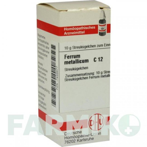 ФЕРРУМ МЕТАЛЛИКУМ (FERRUM METALLICUM) C 12 глобули 10 г - Гомеопатия DHU