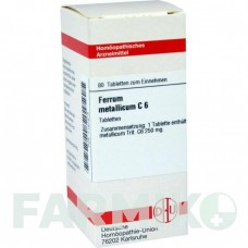ФЕРРУМ МЕТАЛЛИКУМ (FERRUM METALLICUM) C 6 таблетки 80 шт - Гомеопатия DHU