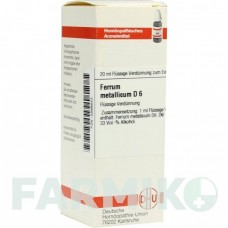 ФЕРРУМ МЕТАЛЛИКУМ (FERRUM METALLICUM) D 6 раствор 20 мл - Гомеопатия DHU