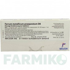 ФЕРРУМ МЕТАЛІКУМ (FERRUM METALLICUM) D 8 ампули 8x1 мл - Гомеопатія WELEDA
