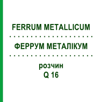 ФЕРРУМ МЕТАЛІКУМ (FERRUM METALLICUM) Q 16 розчин 15 мл - Гомеопатія GUDJONS