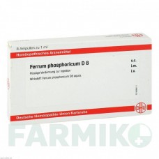 ФЕРРУМ ФОСФОРИКУМ (FERRUM PHOSPHORICUM) D 8 ампулы 8x1 мл - Гомеопатия DHU