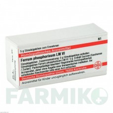 ФЕРРУМ ФОСФОРИКУМ (FERRUM PHOSPHORICUM) LM VI глобули 5 г - Гомеопатия DHU