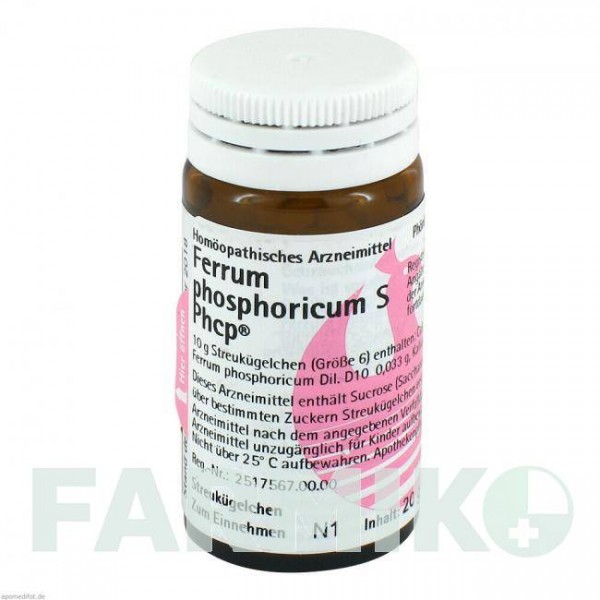 ФЕРРУМ ФОСФОРИКУМ (FERRUM PHOSPHORICUM) глобули 20 г - Гомеопатія PHONIX LABORATORIUM