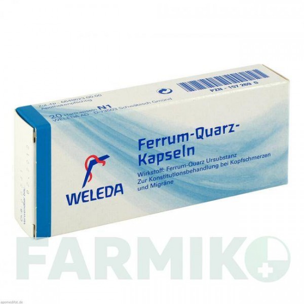 ФЕРРУМ КВАРЦ (FERRUM QUARZ) твердые капсулы 20 шт - Гомеопатия WELEDA