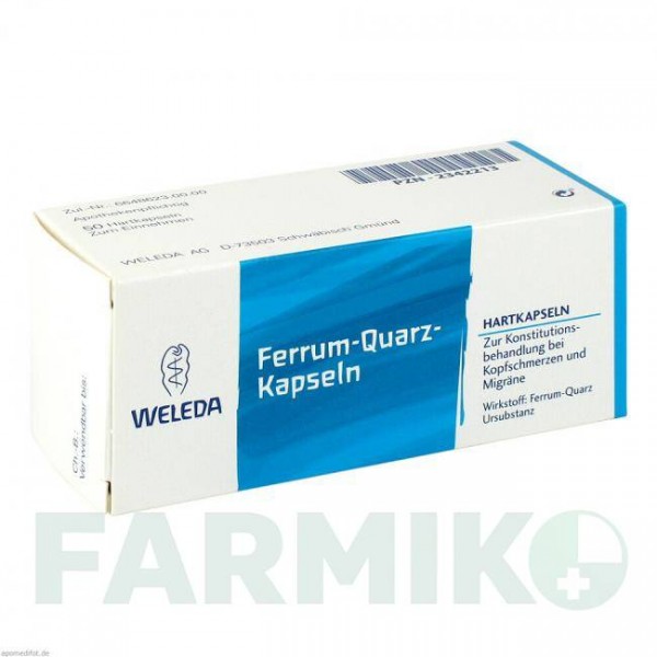ФЕРРУМ КВАРЦ (FERRUM QUARZ) твердые капсулы 50 шт - Гомеопатия WELEDA