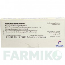 ФЕРРУМ СИДЕРЕУМ (FERRUM SIDEREUM) D 10 ампули 8x1 мл - Гомеопатія WELEDA