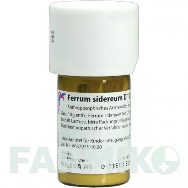 ФЕРРУМ СИДЕРЕУМ (FERRUM SIDEREUM) D 10 тритурація 20 г - Гомеопатія WELEDA