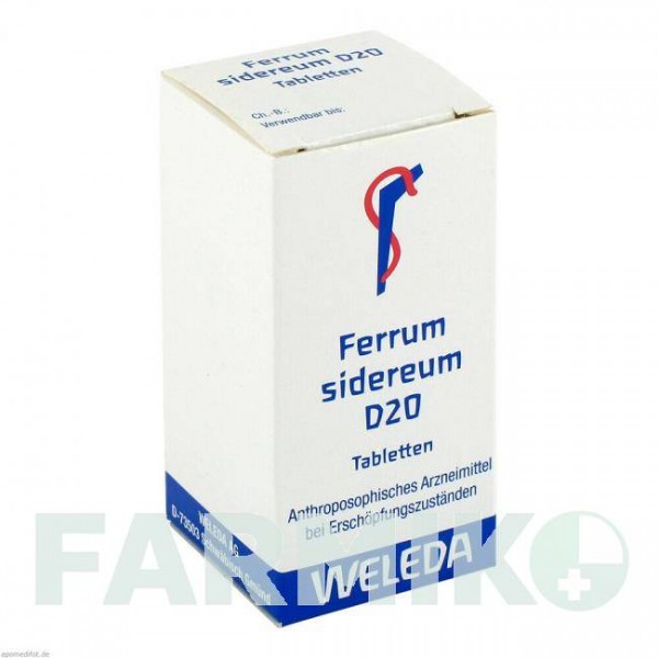 ФЕРРУМ СИДЕРЕУМ (FERRUM SIDEREUM) D 20 таблетки 80 шт - Гомеопатія WELEDA