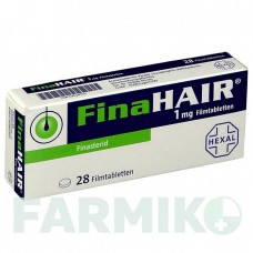 ФИНАХАЙР (FINAHAIR) 1 мг таблетки 28 шт - Финастерид HEXAL